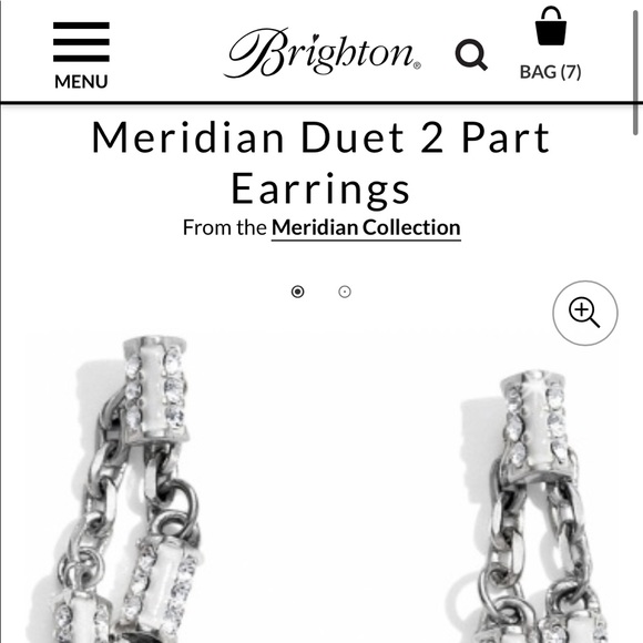Brighton Meridian Duet 2 Part Earrings - Picture 2 of 9